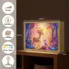 Hertje - Uil - Fantasie - Bos Light Box met batterij (Wandlamp kind) middel -USP_websiteoverzichtNL