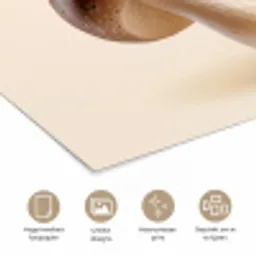 Champignons - Zacht - Beige poster papier klein -closeup_NL