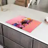 Kleurrijk - Bloemen - Vrouw - Zon Inductie beschermer vinyl 3mm klein -sfeer8