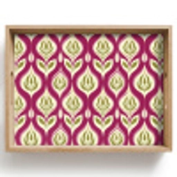 Retro - Floraal - Paars Dienblad Rechthoek middel 911 -z3d_shopping