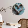 Hart - Touw - Hout - Rustiek Wandcirkel plexiglas klein -sfeer4