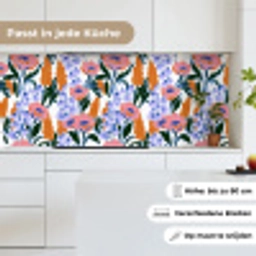 Patroon - Aquarel - Kleurrijk keuken achterwand 2 middel 871 -sfeer4_DE