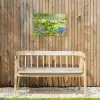 Zomerbloemen in volle bloei Tuinposter op houten frame 2 cm dik klein -sfeer4