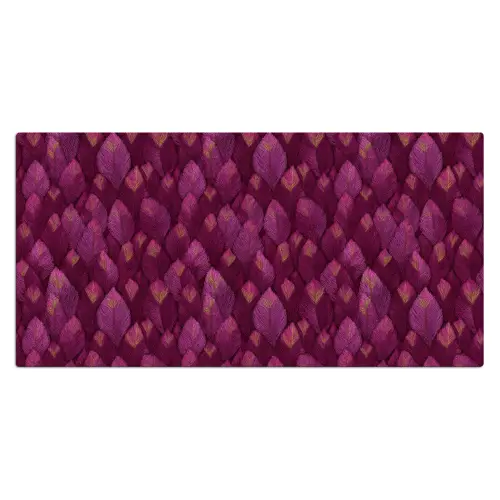 Bladeren - Patroon - Burgundy Muismat XXL klein 681 -3d_leeg