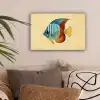 Vis - Vinnen - Blauw - Ogen canvas 2cm klein -sfeer1