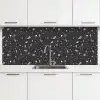 Terrazzo - Patroon - Zwart - Zacht keuken achterwand 2 middel 871 -3d