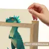 Dinosaurus - Turquoise - Stekels Light Box met kabel (Kinderlampje) klein -USP_websiteprintNL