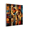 Figuren - Abstract - Symbolen aluminium wit klein -3d