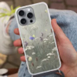 Vlinders - Wildbloemen - Illustratie - Kleurrijk Hoesje iPhone 16 Pro Max met koord klein -sfeer3