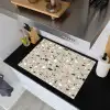 Terrazzo - Patroon - Groen Inductie beschemer met haakjes klein 777 -sfeer1