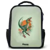 Dier - Dino - Natuur Rugzak - Zwart middel -3d