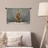 Kerstboom - Cadeaus - Rood - Goud Wandkleed katoen klein -sfeer4
