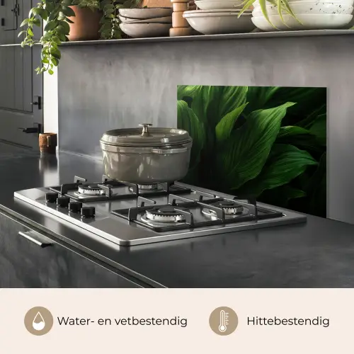 Bladeren - Schaduw - Groen - Textuur keuken achterwand spatscherm klein -usp_NL