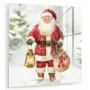 Kerstman- Winter - Sneeuw - Wit - Rood plexiglas 5mm klein -zzzproduct_nieuw