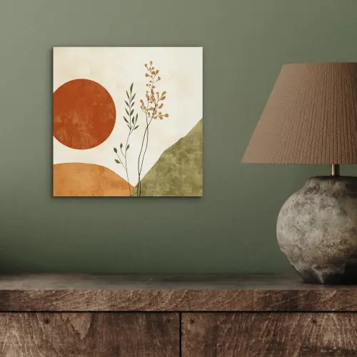 Zon - Abstract - Takken - Oranje aluminium wit klein -sfeer2
