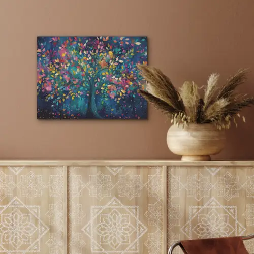 Kleurrijk - Boom - Magisch - Abstract PET vilt klein -sfeer4