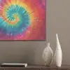 Regenboogkleuren - Tie dye - PET vilt klein -sfeer6_closeup