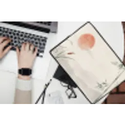 Minimalistisch - Bamboe - Groen laptophoes neopreen klein -bureau