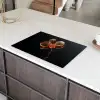 Orchidee - Doorzichtig - Bloem Inductie beschermer vinyl 3mm klein -sfeer8