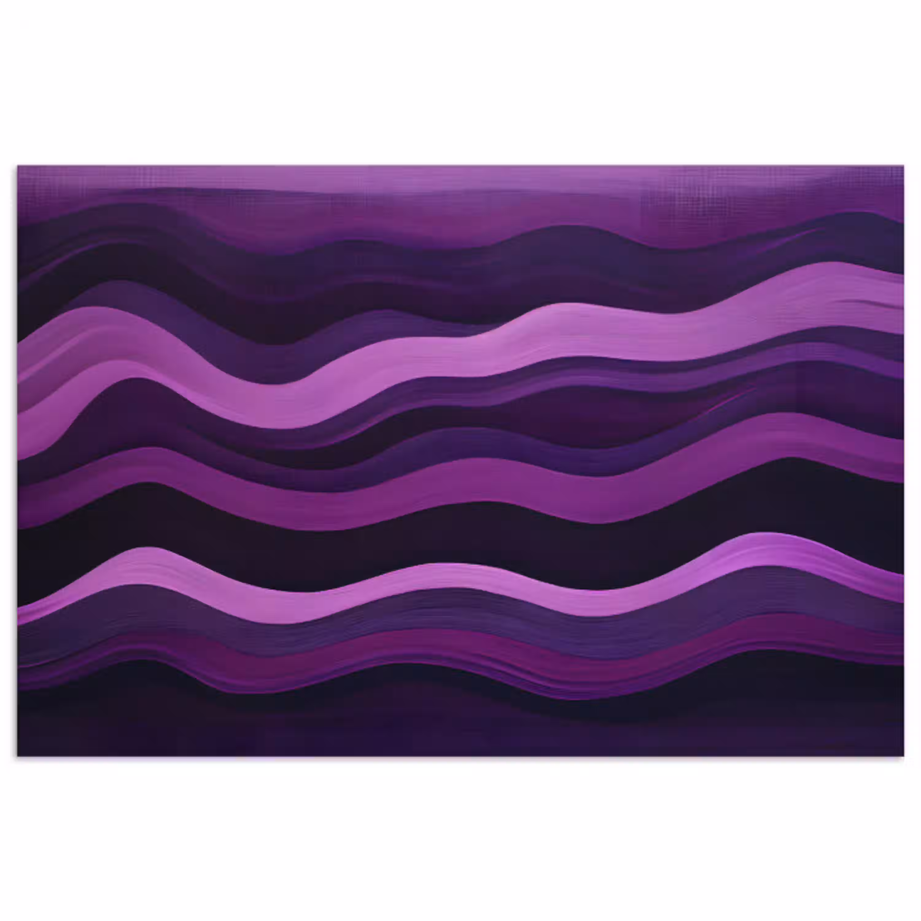 Lijnen - Golven - Paars - Abstract poster papier klein -3d