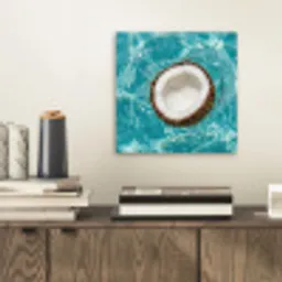 Kokosnoot - Water - Wit aluminium wit klein -sfeer1