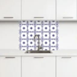 Portugal - Patronen - Blauw keuken achterwand 2 middel 865 -3d
