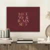 Love your damn self - Kleurrijk - Bordeaux PET vilt klein -sfeer1