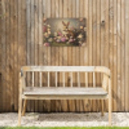 Haas - Stilleven - Bloemen Tuinposter op houten frame 2 cm dik klein -sfeer4