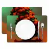 Vrouw - Frambozen - Bladeren Placemat vinyl groot -zzsfeer2_Kitchenyeah-website