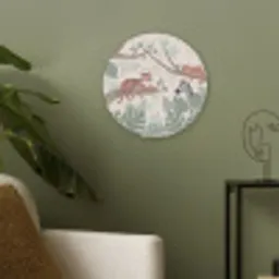 Jungle - Rustiek - Pastel Akoestische PET Vilt - Rond klein -sfeer2