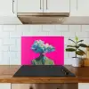 Man - Pak - Wolk - Roze keuken achterwand spatscherm klein -sfeer2