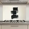 Rechthoeken - Penseelstreken - Abstract - Zwart keuken achterwand spatscherm klein -3d_website