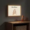 Kroon - Prinses - Bloem - Jurk Light Box met batterij (Wandlamp kind) middel -sfeer5_kind