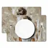 Vrouw - Verf - Abstract - Beige - Modern Placemat vinyl groot -zzsfeer2_Kitchenyeah-website