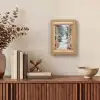 Bos - Winter - Bomen - Natuur - Pad - Doorkijk Light Box met kabel (Tafellamp) klein -sfeer2
