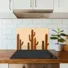 Cactus - Woestijn - Zand - Bruin keuken achterwand spatscherm klein -sfeer2
