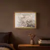 Amandelbloesem - Kunst - Van Gogh - Beige - Abstract Light Box met batterij (Wandlamp) middel -sfeer4