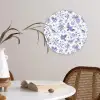 Birds - Flowers - Blue Wandcirkel plexiglas klein 852 -sfeer4