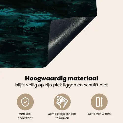 Vloeiend - Verf - Donker Inductie beschemer met haakjes klein 777 -ky-onderkant-nl