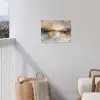 Abstract - Modern - Beige - Aesthetic - Goud tuinposter los doek klein -sfeer8