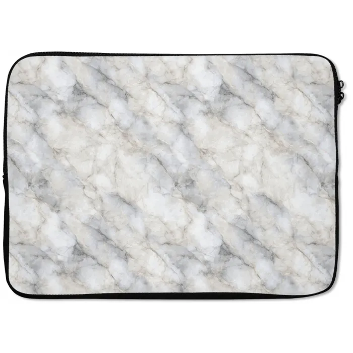 Grijs - Marmer - Gedetailleerd laptophoes neopreen klein 279 -zkaufland3dotto