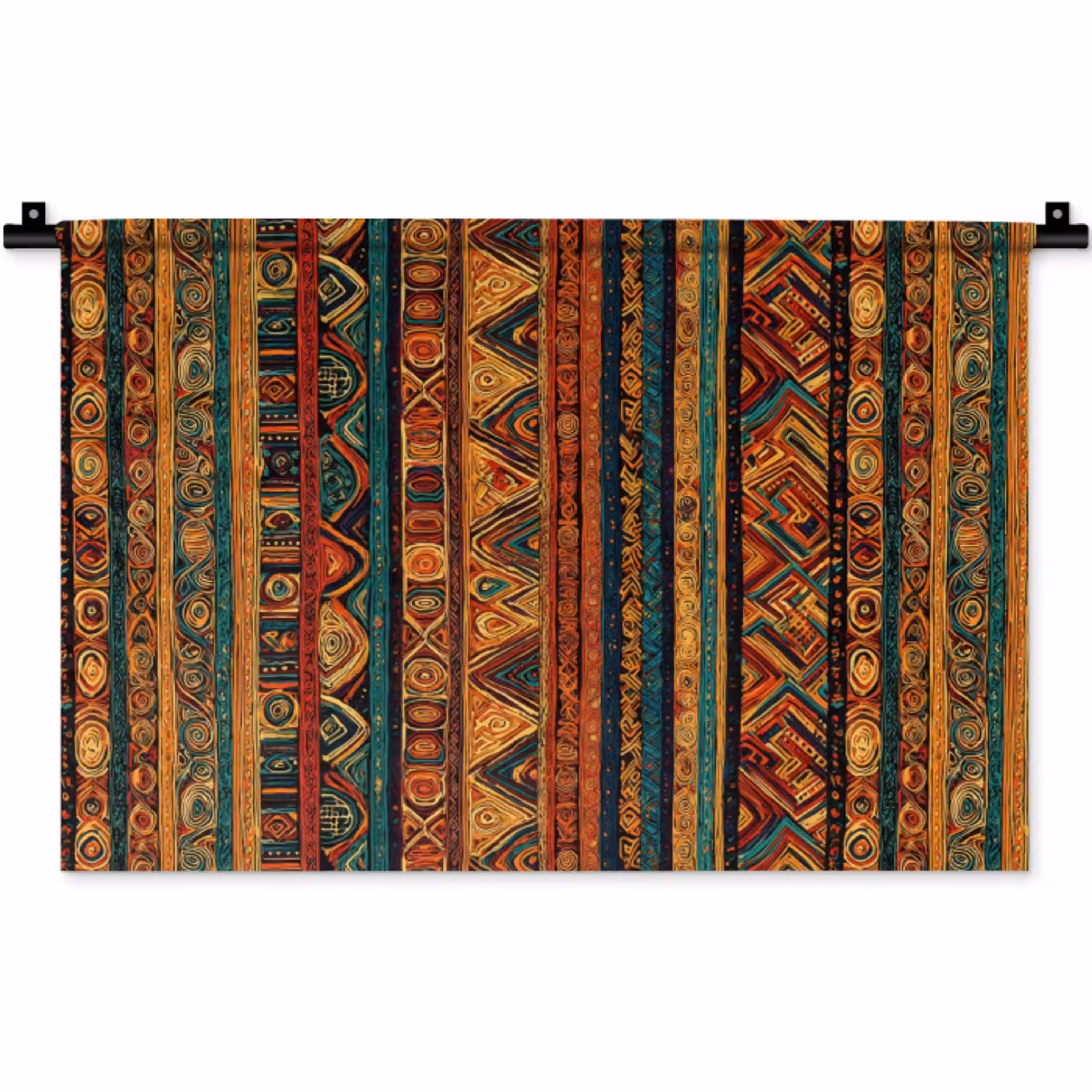 Kleurrijk - Etnisch - Folkloristisch - Patroon Wandkleed katoen klein 269 -zz3d