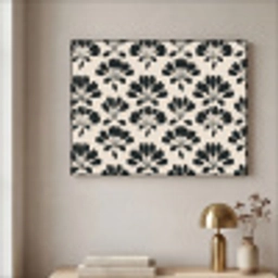 Abstract - Patroon - Zwart Textielframe zwart klein 947 -sfeer2