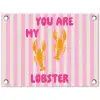 Lobster - Love - Valentijn tuinposter los doek klein -3d