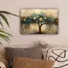 Boom - Kunst - Maan - Watercolor canvas 2cm klein -sfeer1