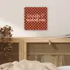 Tequila texted you - Glas - Vierkanten - Oranje aluminium wit klein -sfeer3