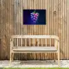 Paars - Disco - Feest - Druif Tuinposter op houten frame 2 cm dik klein -sfeer4