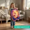 Hertje en uil in een roze sprookjesbos Kinderkoffer - Roze klein -sfeer2_NL