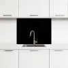 Zwart - Effen kleur keuken achterwand 2 middel 865 -3d