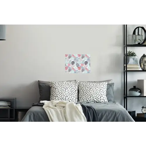 Inductie beschermer - Bladeren - Pastel - Jungle - Afdekplaat voor kookplaat Muursticker klein -slaapkamer